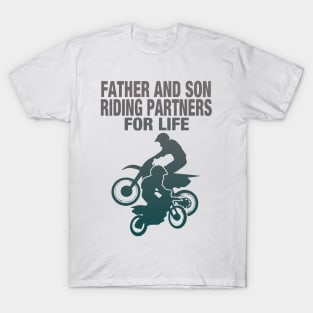 Father and son riding partners T-Shirt